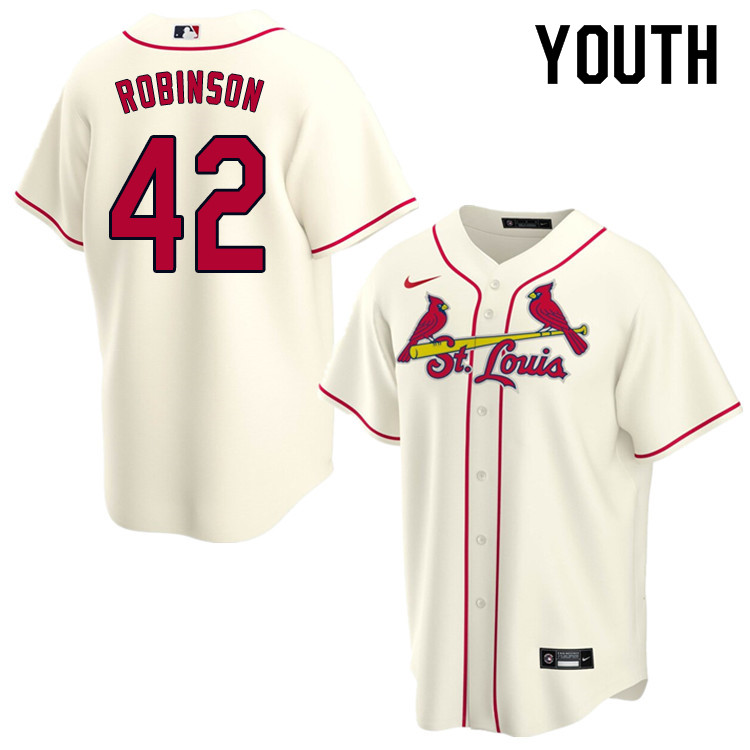 Nike Youth #42 Jackie Robinson St.Louis Cardinals Baseball Jerseys Sale-Cream